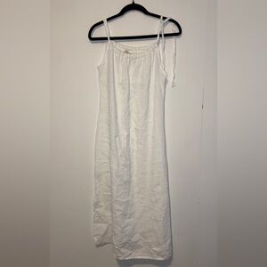Bellambia White Linen Midi Dress 29 62925